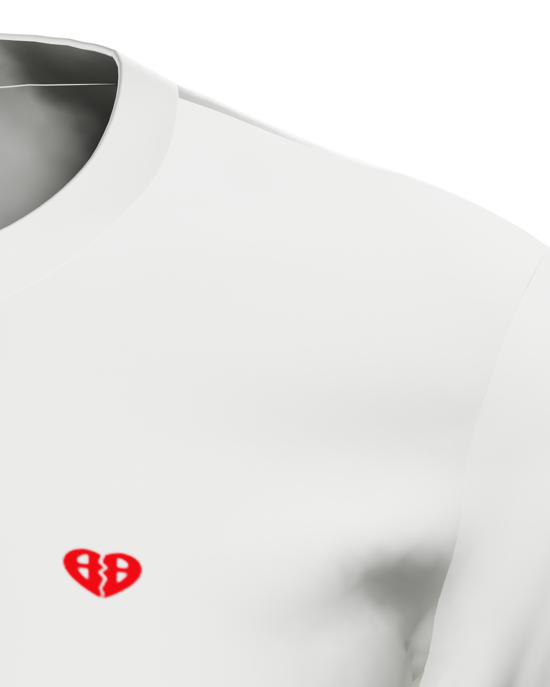 T-WHITEREDHEART